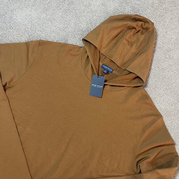 Peter Millar Crown Crafted Excursionist Flex Popover Hoodie Wool Blend Men's XXL - Picture 2 of 6